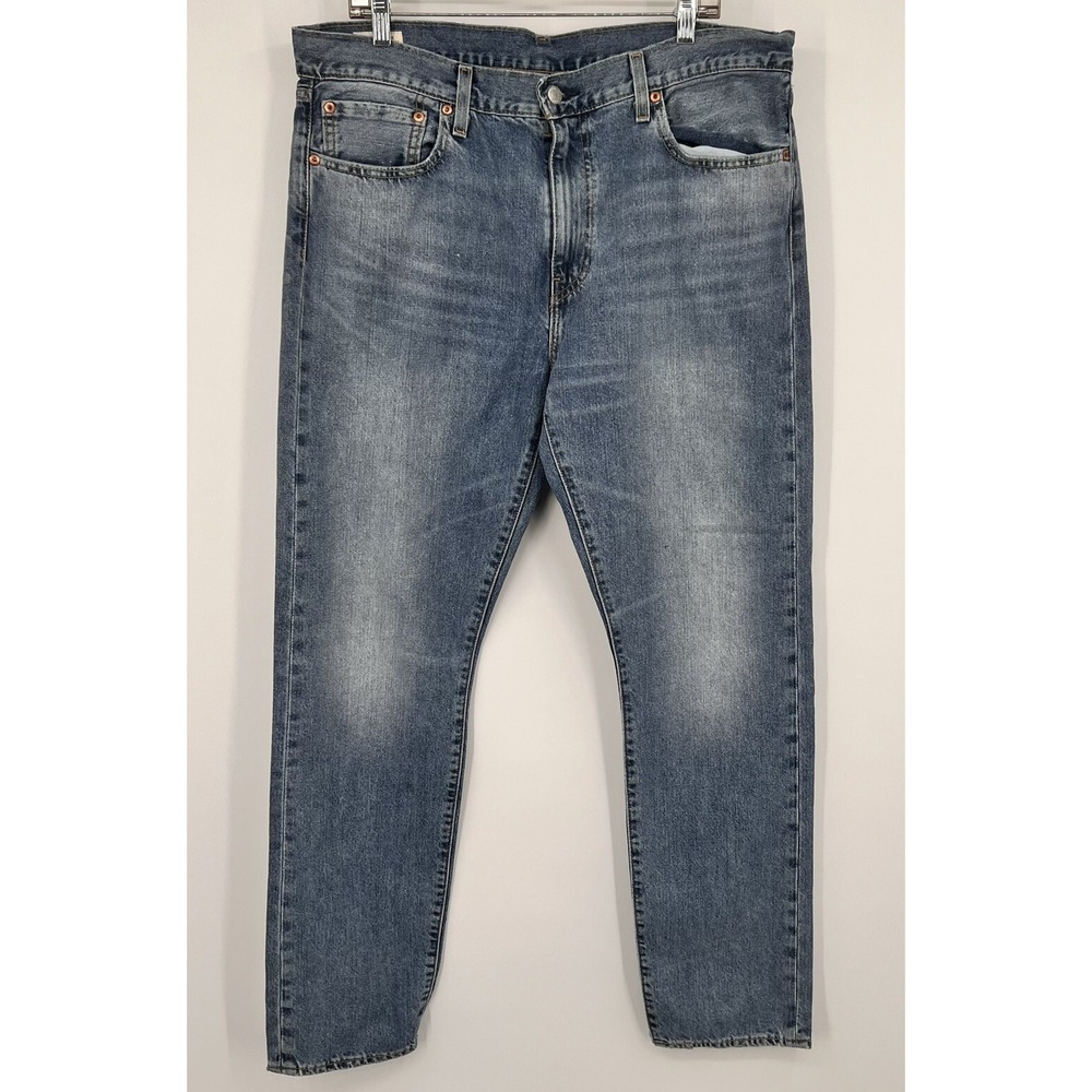 Levi's 502 Premium Jeans Mens 36x34 Blue  Taper Big E Red Tag